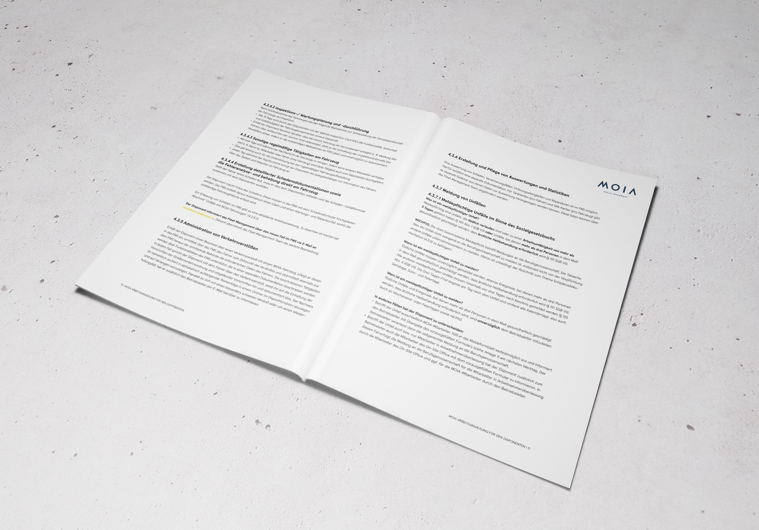 MOIA – Disponentenhandbuch | Corporate Publishing – Broschüre